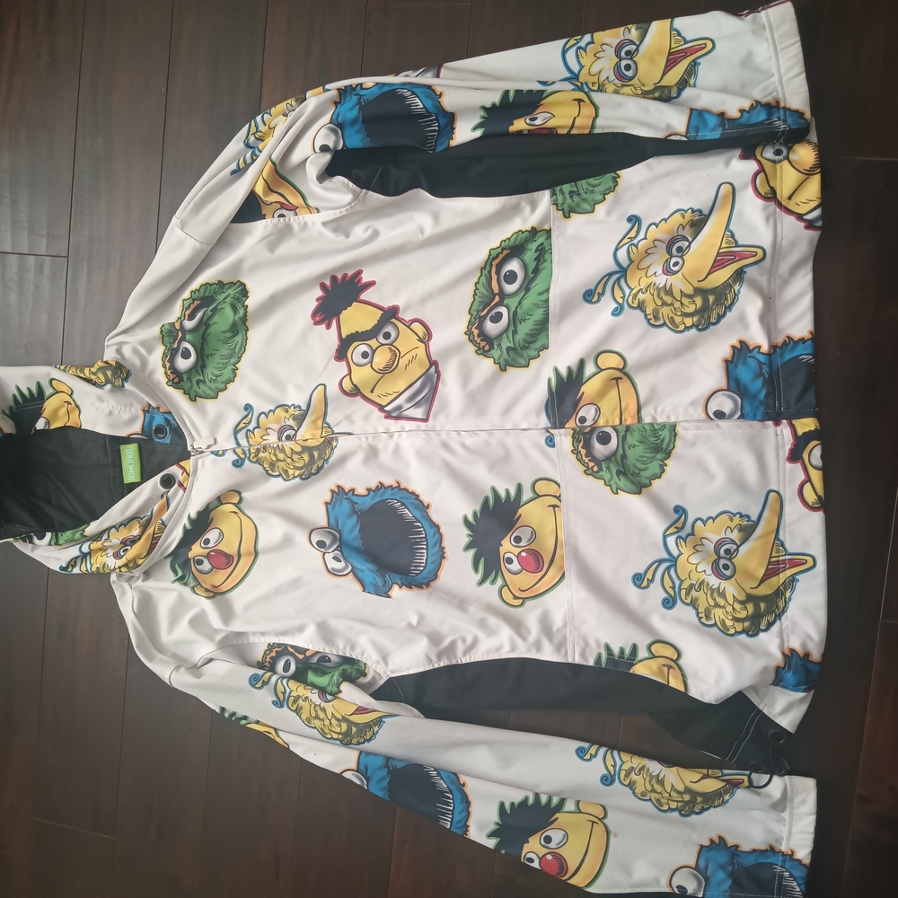 Colorful Character Print Jacket